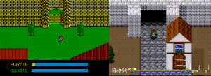 A comparison of how Ys (SMS) starts, and how Lagoon starts.