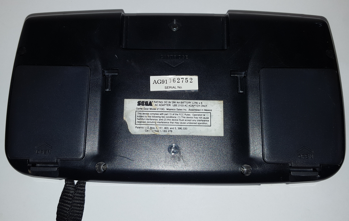 Sega Game Gear Replacement Battery Covers